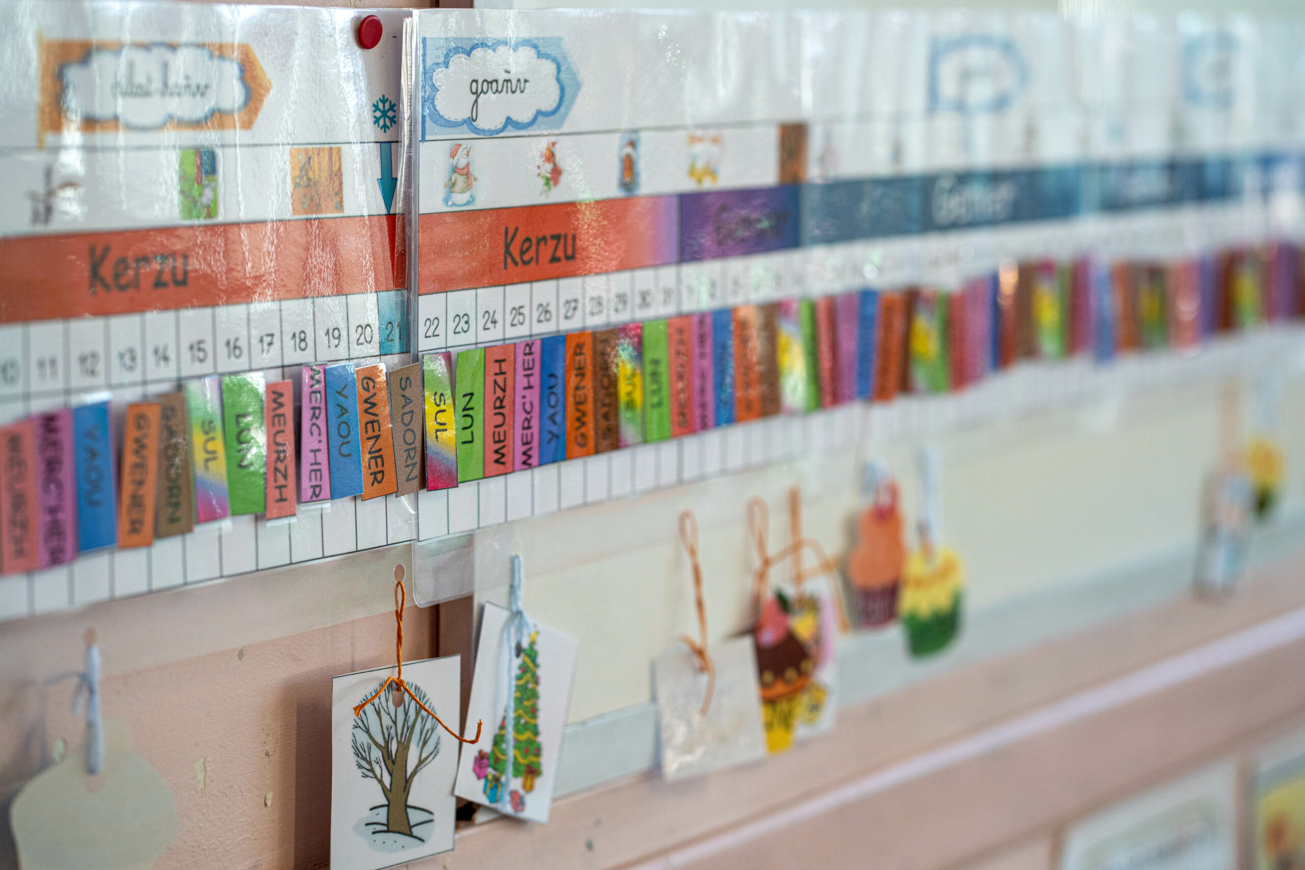 Classe de maternelle à l’école Diwan de Vannes